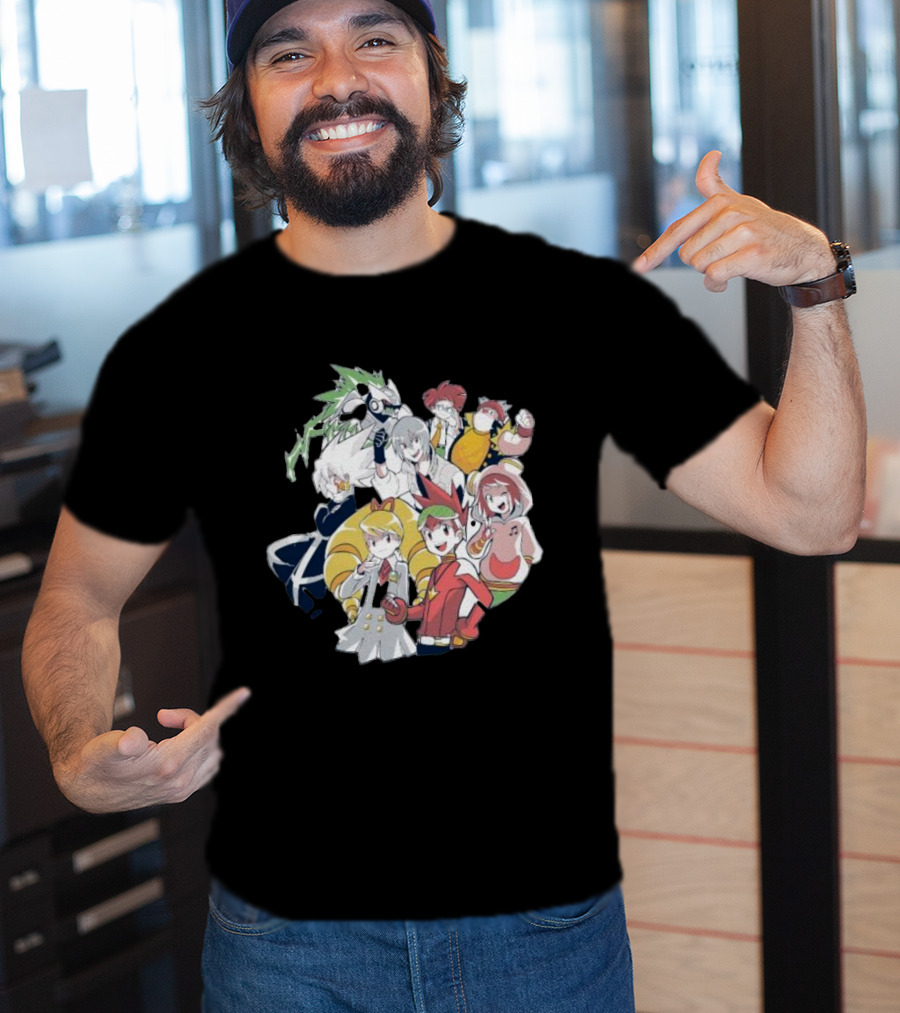 Mega Man Star Force Allies Heroes And Characters T-Shirt
