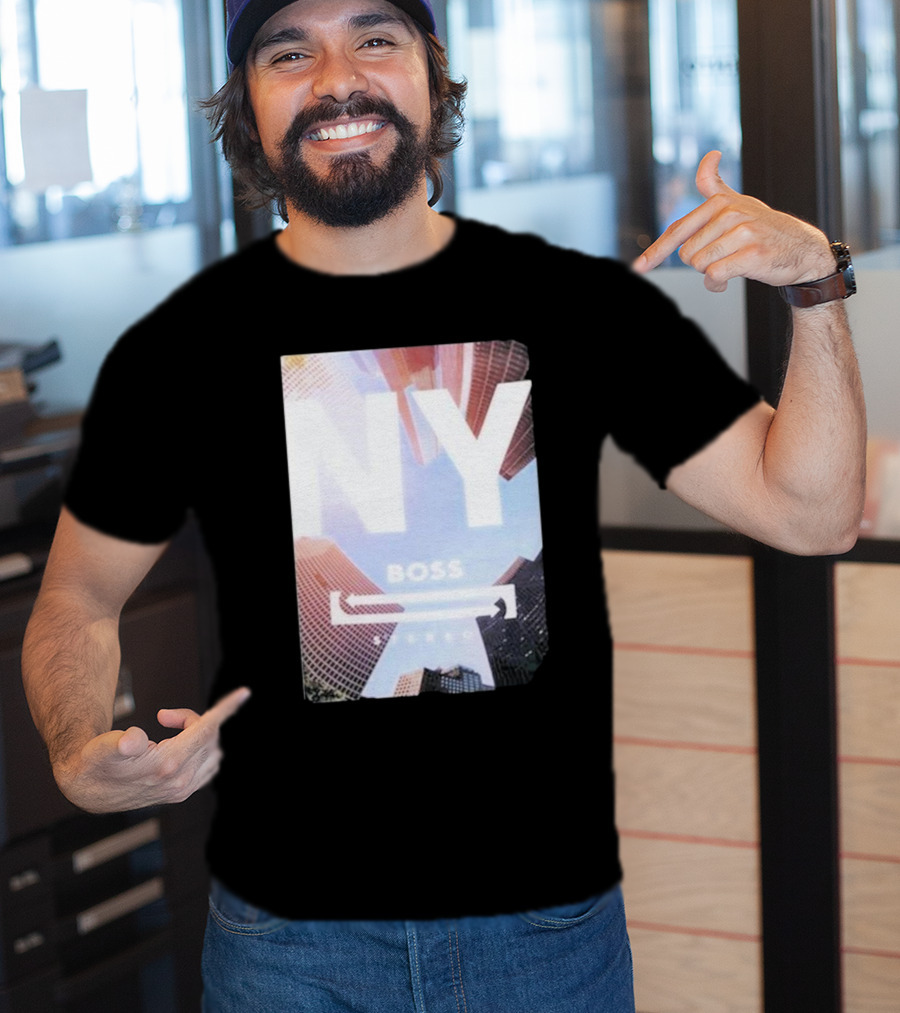 NY Boss Stereo Skyscraper Cityscape T-Shirt