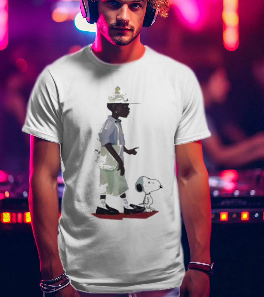 Black Woman With Snoopy Peanuts T-Shirt