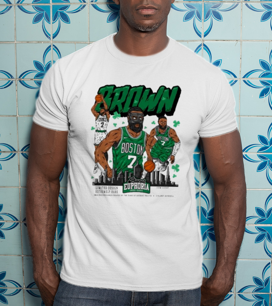 Boston Celtics Jaylen Brown Exclusive Basketball Planet Euphoria T-Shirt