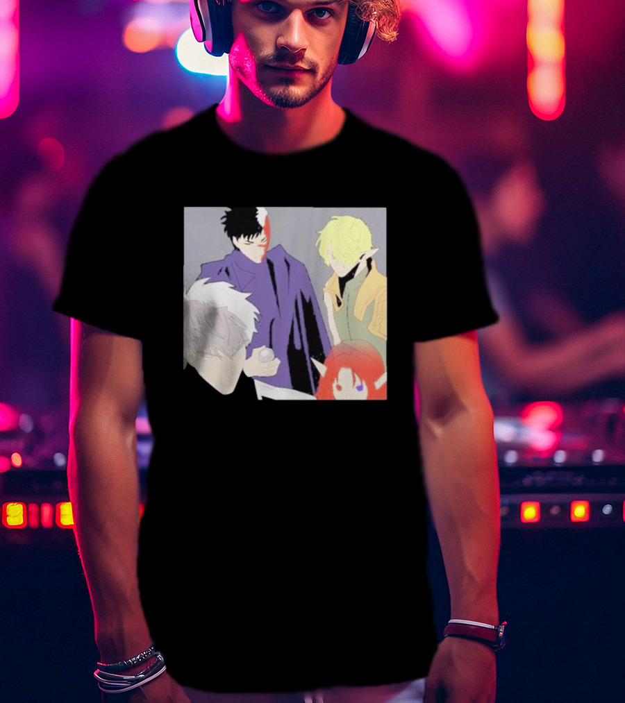 Anime Elf Kingdom Mysterious Characters Quartet T-Shirt