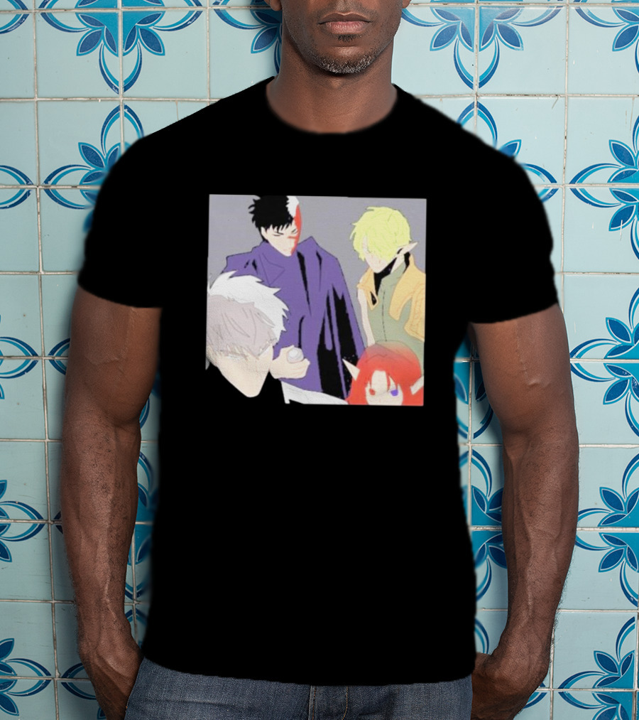 Anime Elf Kingdom Mysterious Characters Quartet T-Shirt