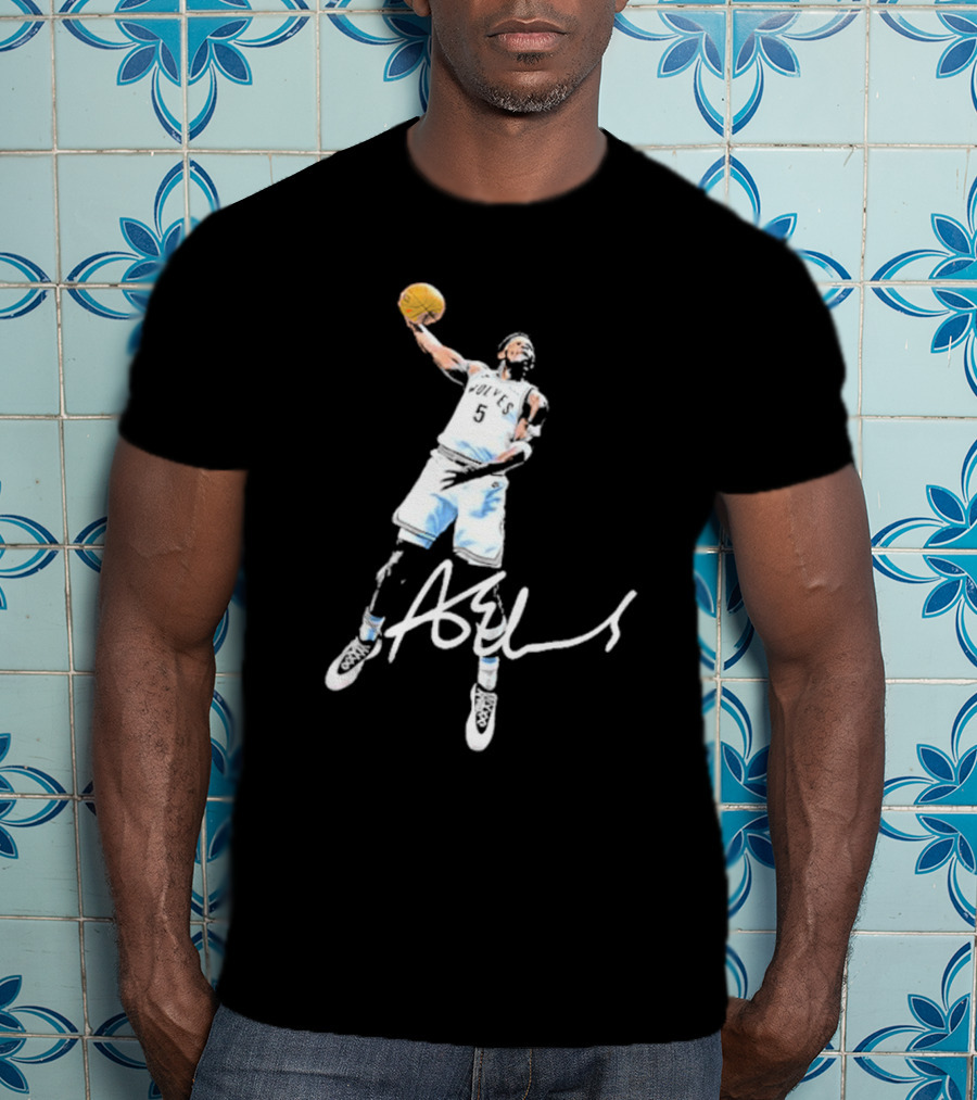 Anthony Edwards Wolves Ae Basketball Dunk Signature T-Shirt
