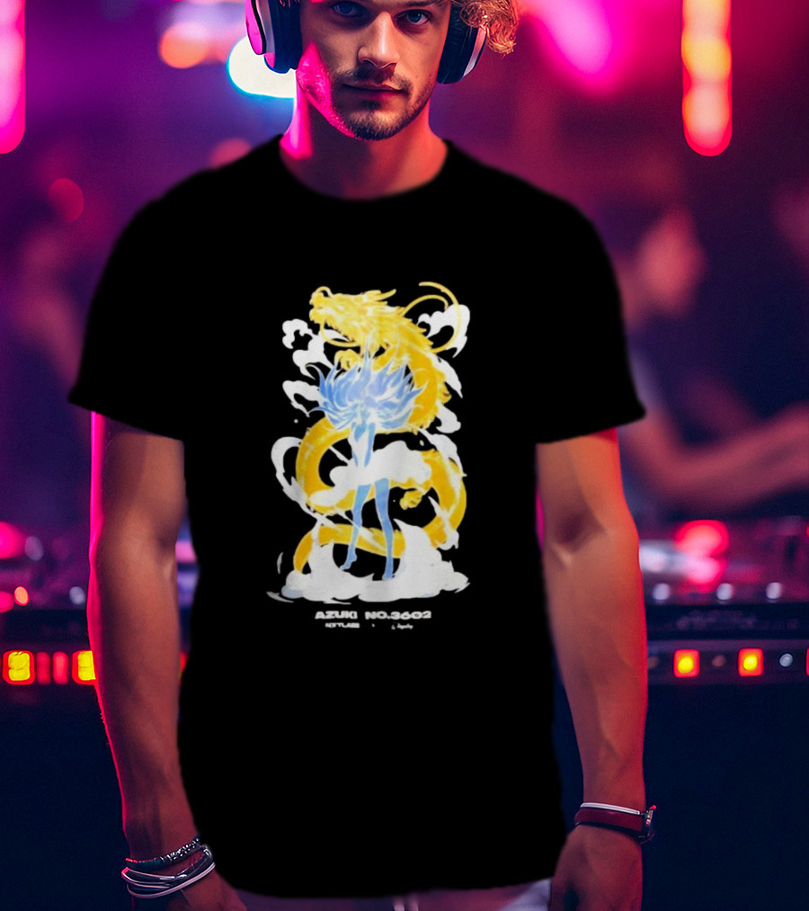 Azuki No 3602 Nxtlabs Girl And Dragon Fantasy T-Shirt