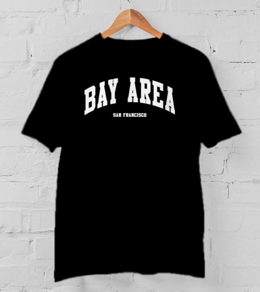 Bay Area San Francisco Bold Block Letters T-Shirt