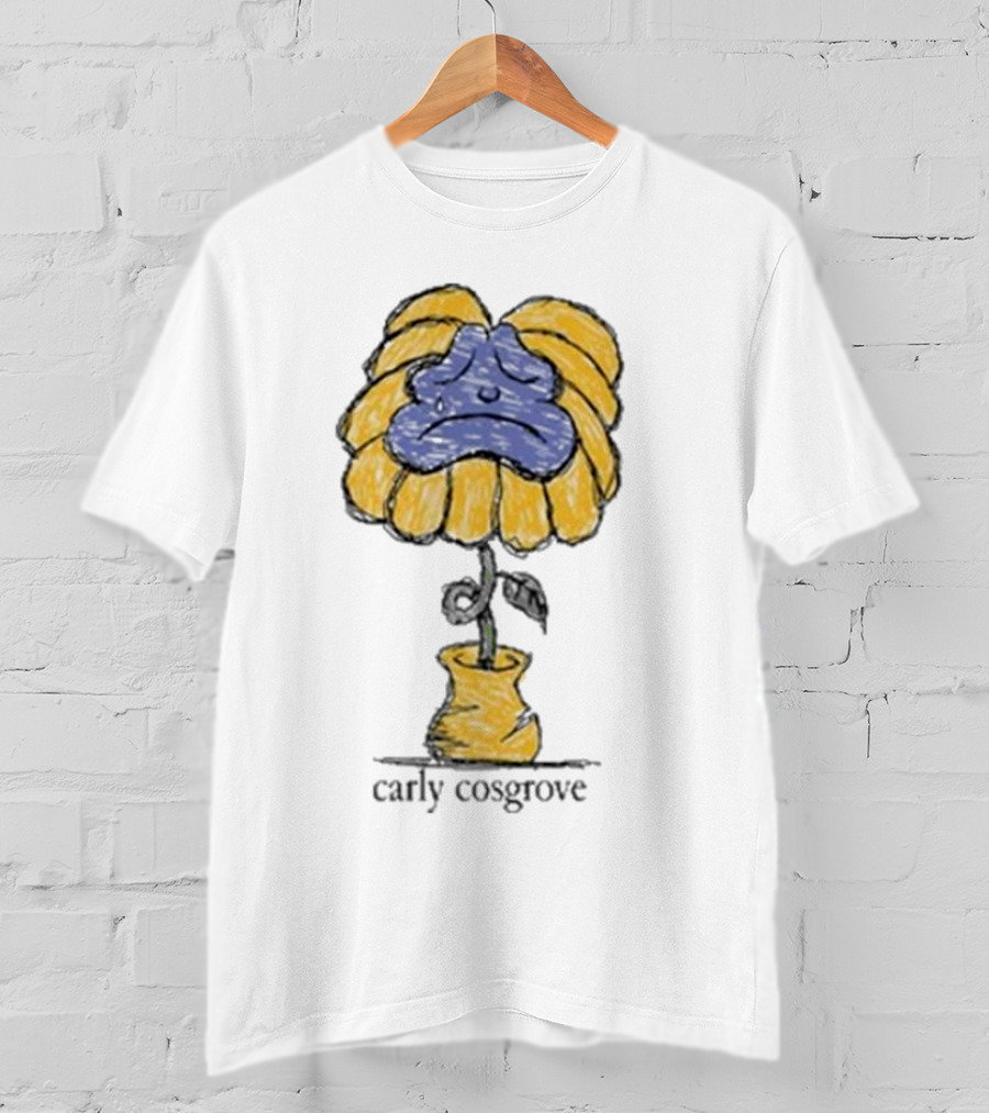 Carly Cosgrove Sad Face Flowerpot T-Shirt