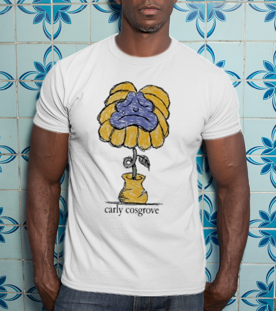 Carly Cosgrove Sad Face Flowerpot T-Shirt