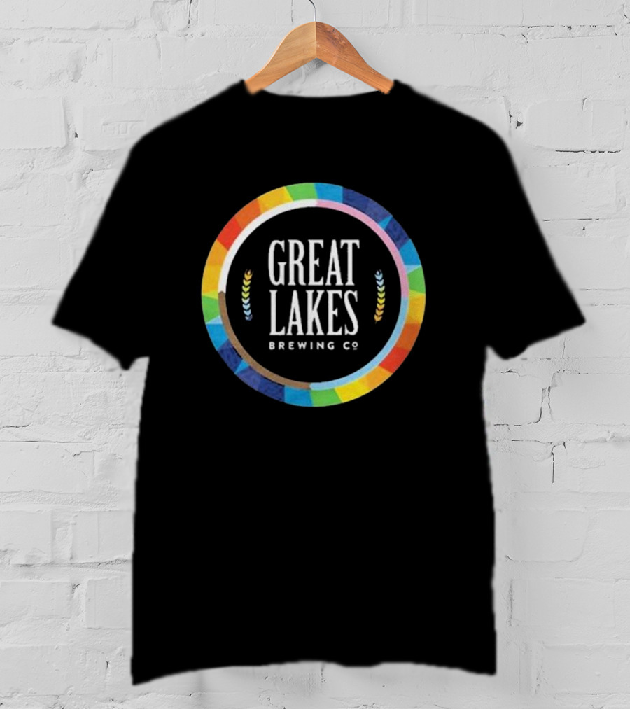 Great Lakes Brewing Co Rainbow Pride Circle T-Shirt