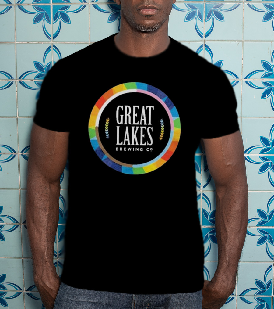 Great Lakes Brewing Co Rainbow Pride Circle T-Shirt
