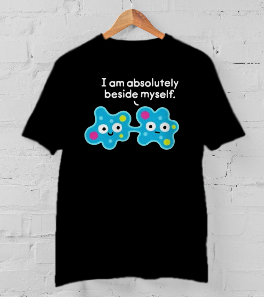 I Am Absolutely Beside Myself Cute Amusing Two Cells Bow Tie T-Shirt