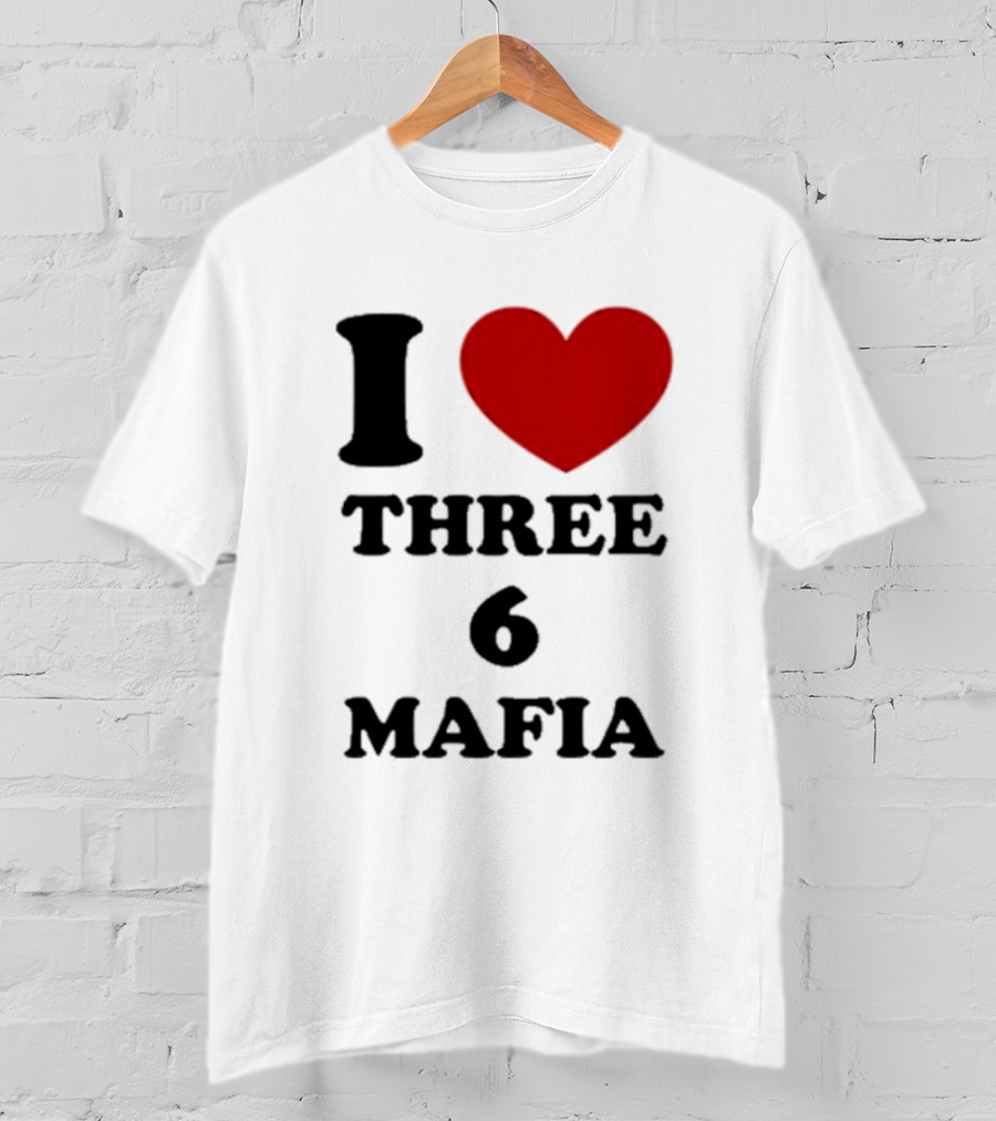 I Love Heart Three 6 Mafia T-Shirt