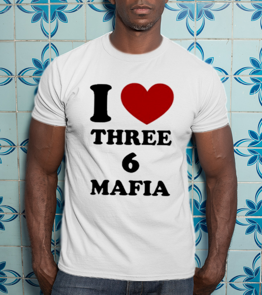 I Love Heart Three 6 Mafia T-Shirt
