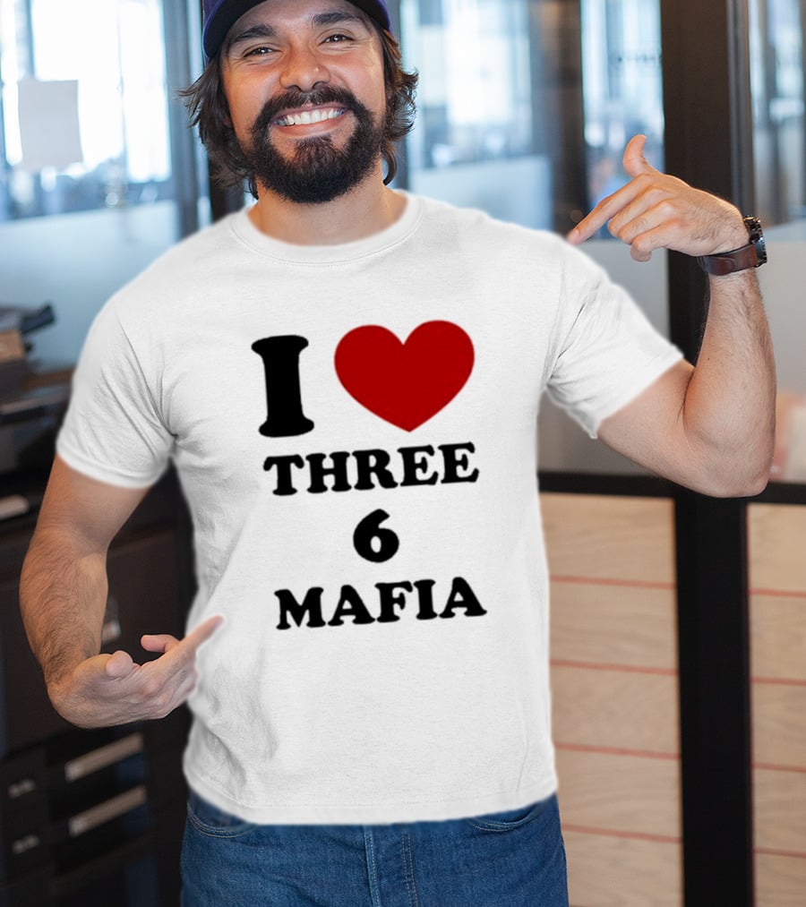 I Love Heart Three 6 Mafia T-Shirt