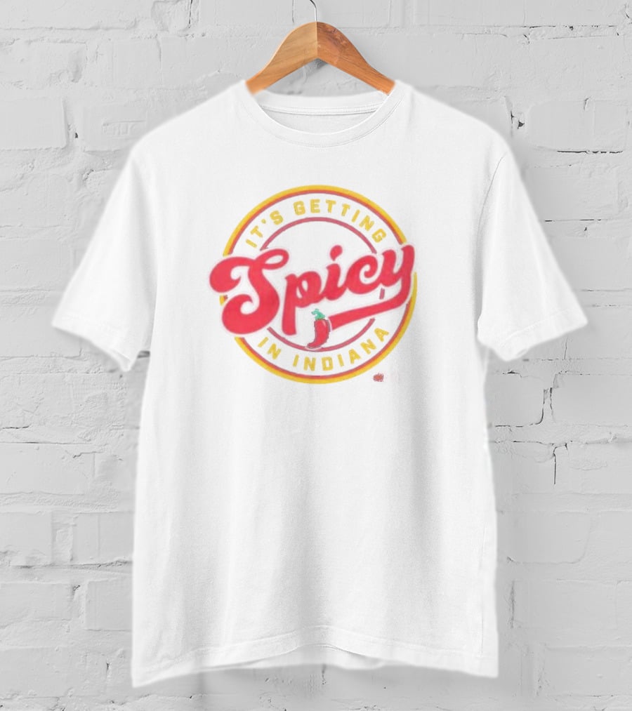 It’s Getting Spicy In Indiana Pepper Circle T-Shirt