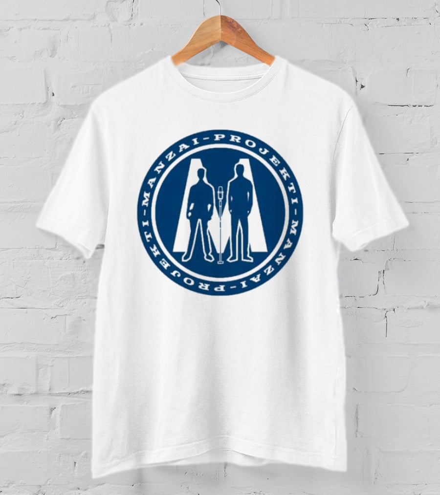 Manzai Projekti Circle Logo With Silhouetted Figures T-Shirt