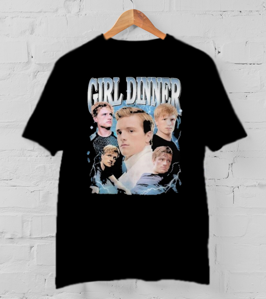 Girl Dinner Josh Hutcherson Collage Multiple Expressions T-Shirt