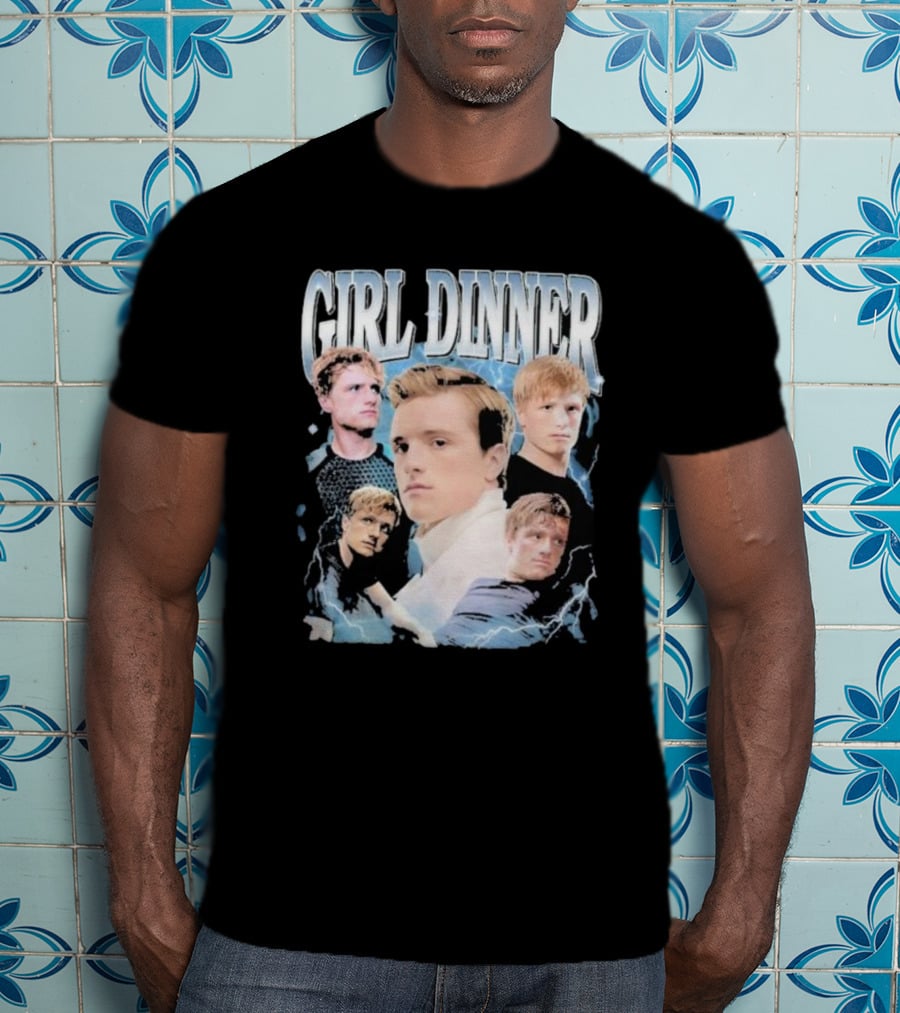 Girl Dinner Josh Hutcherson Collage Multiple Expressions T-Shirt