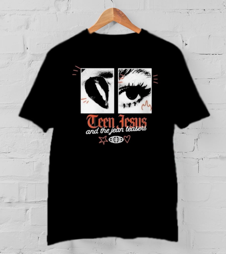 Teen Jesus And The Jean Teasers Old English Eye T-Shirt