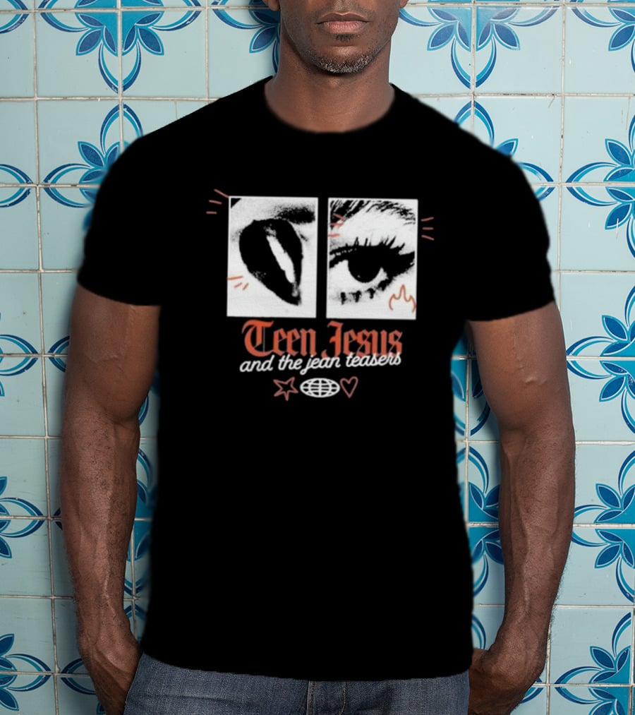 Teen Jesus And The Jean Teasers Old English Eye T-Shirt