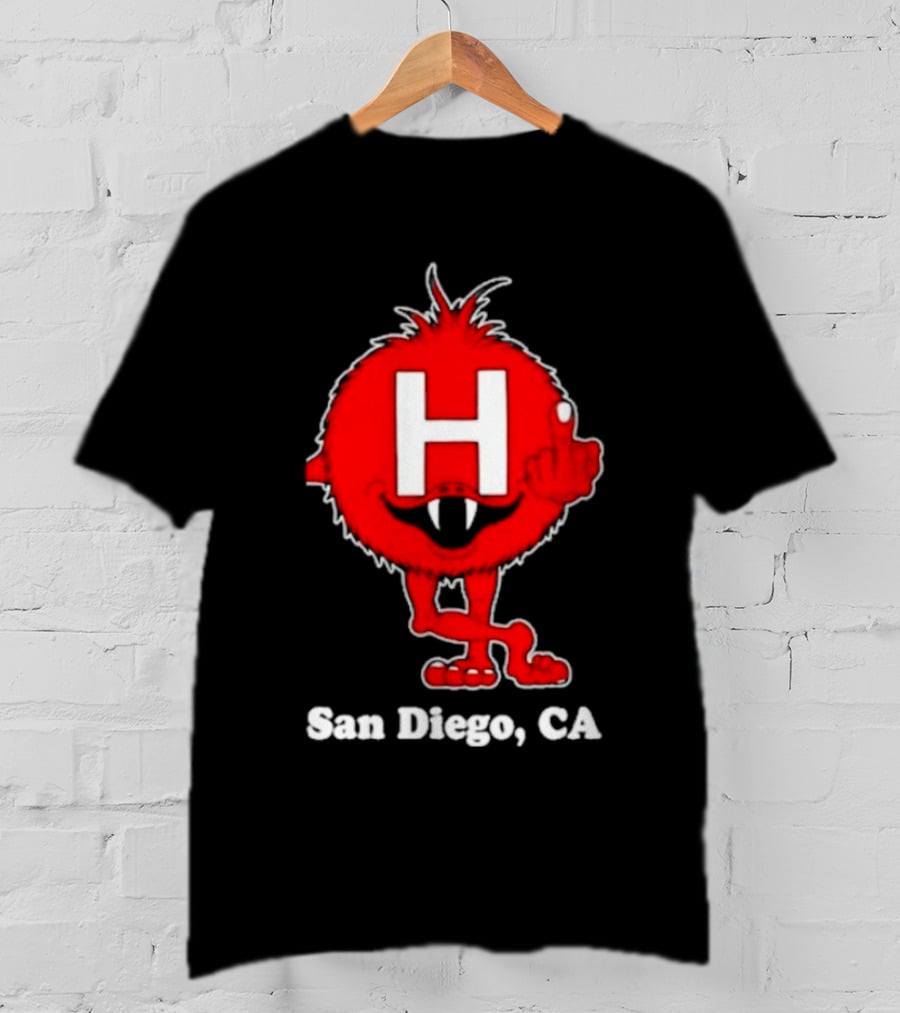 Alex Pardee H Red Monster San Diego CA T-Shirt