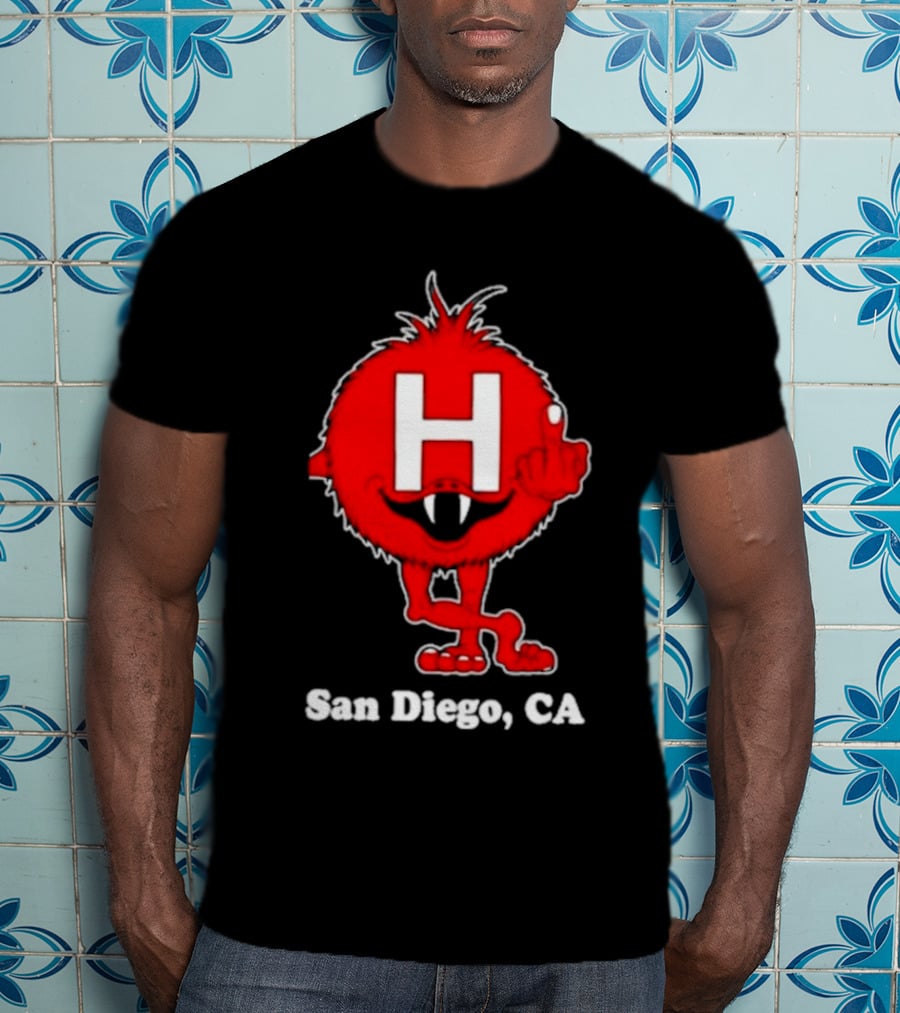 Alex Pardee H Red Monster San Diego CA T-Shirt