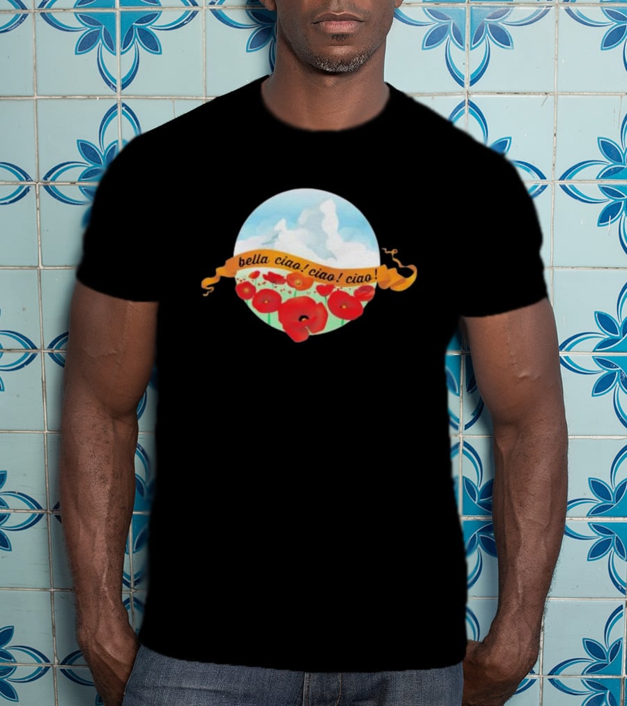 Bella Ciao Ciao Ciao Poppy Field T-Shirt