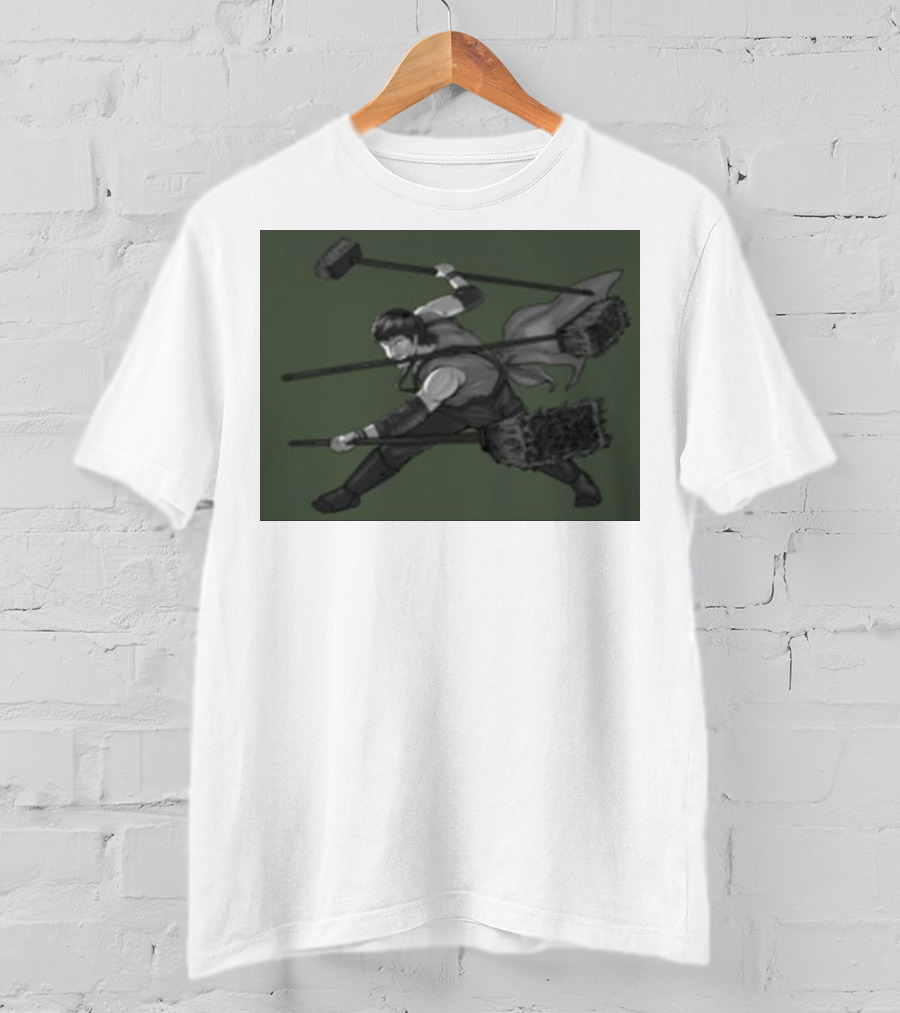 Three Broom Stance Cosplay Zoro T-Shirt