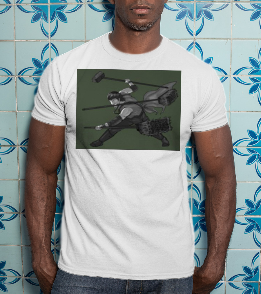 Three Broom Stance Cosplay Zoro T-Shirt