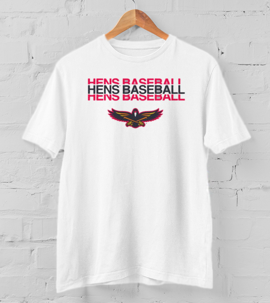 Hens Baseball Toledo Mud Hens Fred Hens Winged Emblem T-Shirt