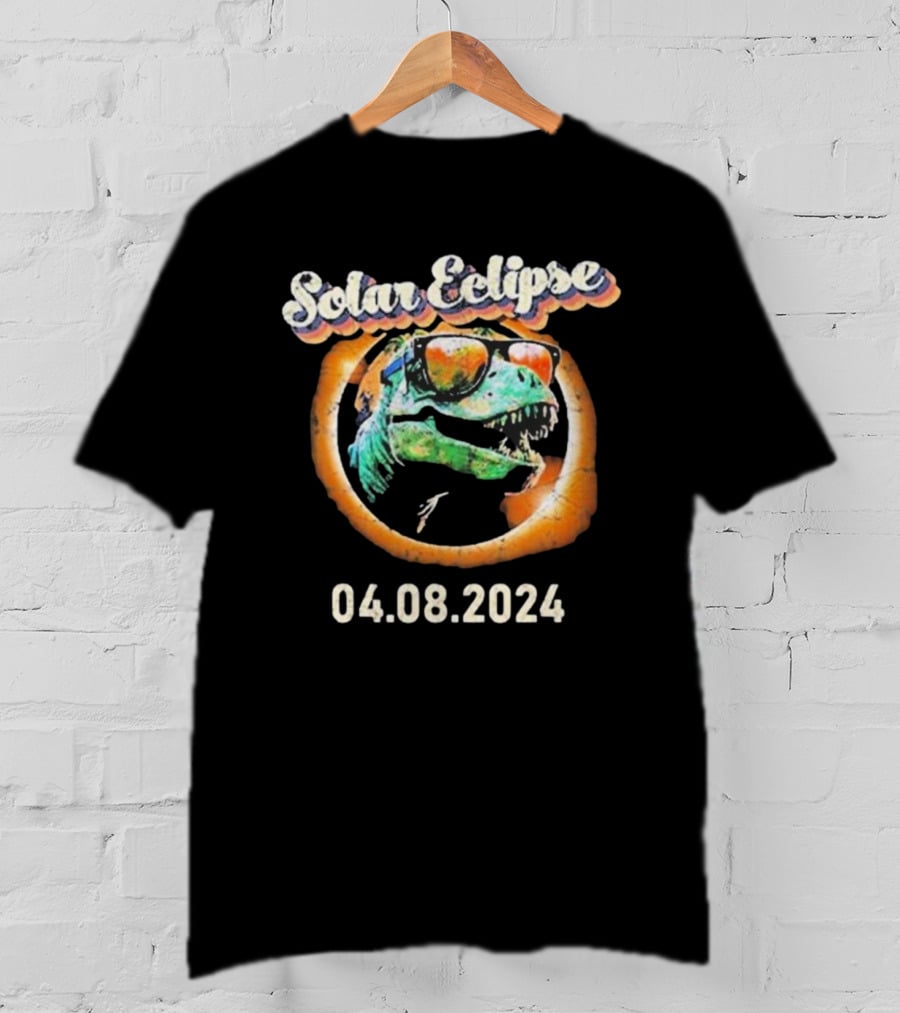Solar Eclipse T-Rex April 8 T-Shirt