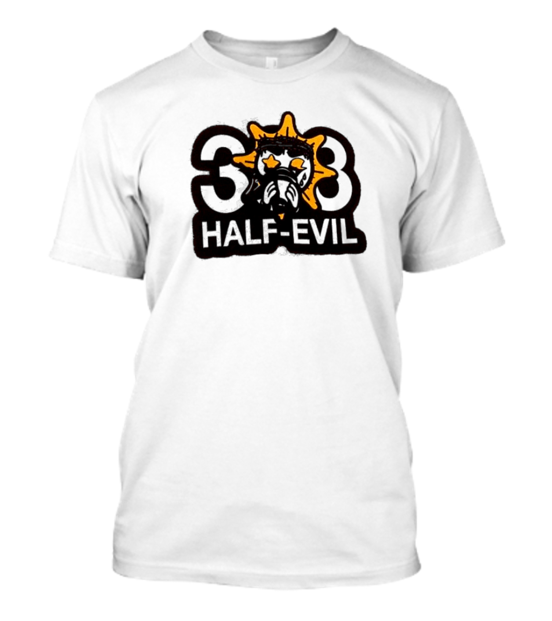 388 Half-Evil Sunburst Mask T-Shirt