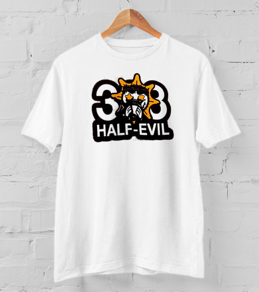 388 Half-Evil Sunburst Mask T-Shirt