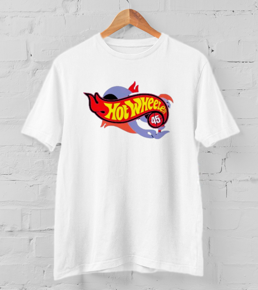 Hot Wheeler 45 Racing Badge Classic Stylized Emblem T-Shirt
