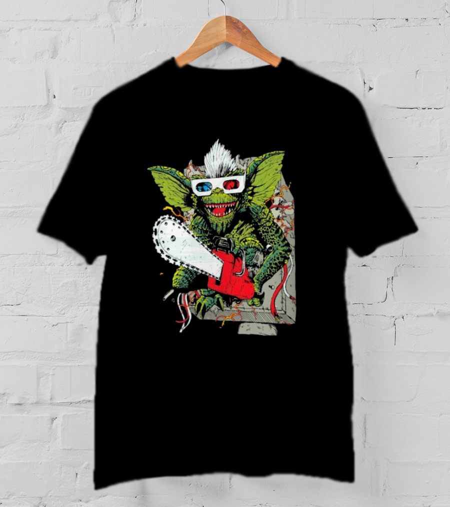 Kingston Falls Chainsaw Massacre Gremlins 3D Glasses T-Shirt