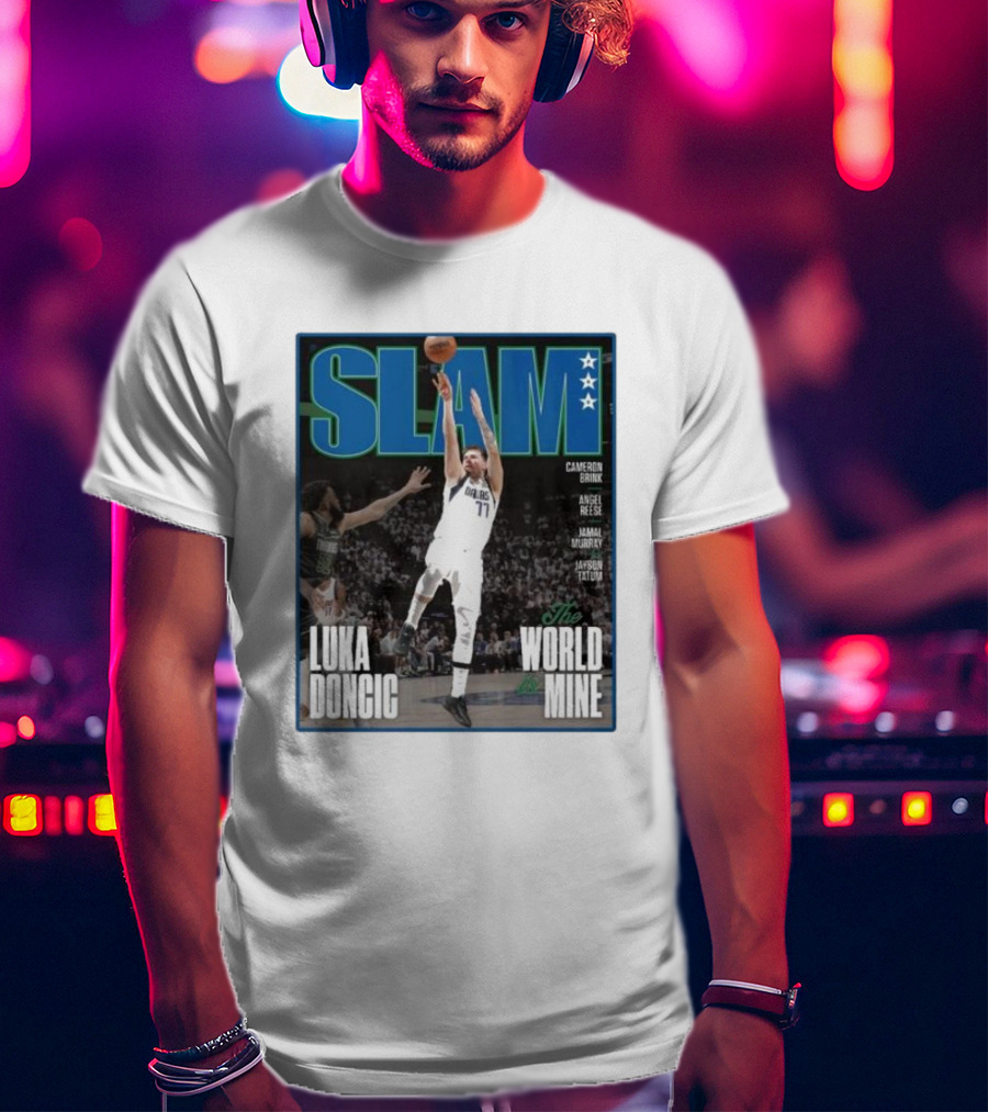 SLAM Luka Doncic The World Is Mine T-Shirt