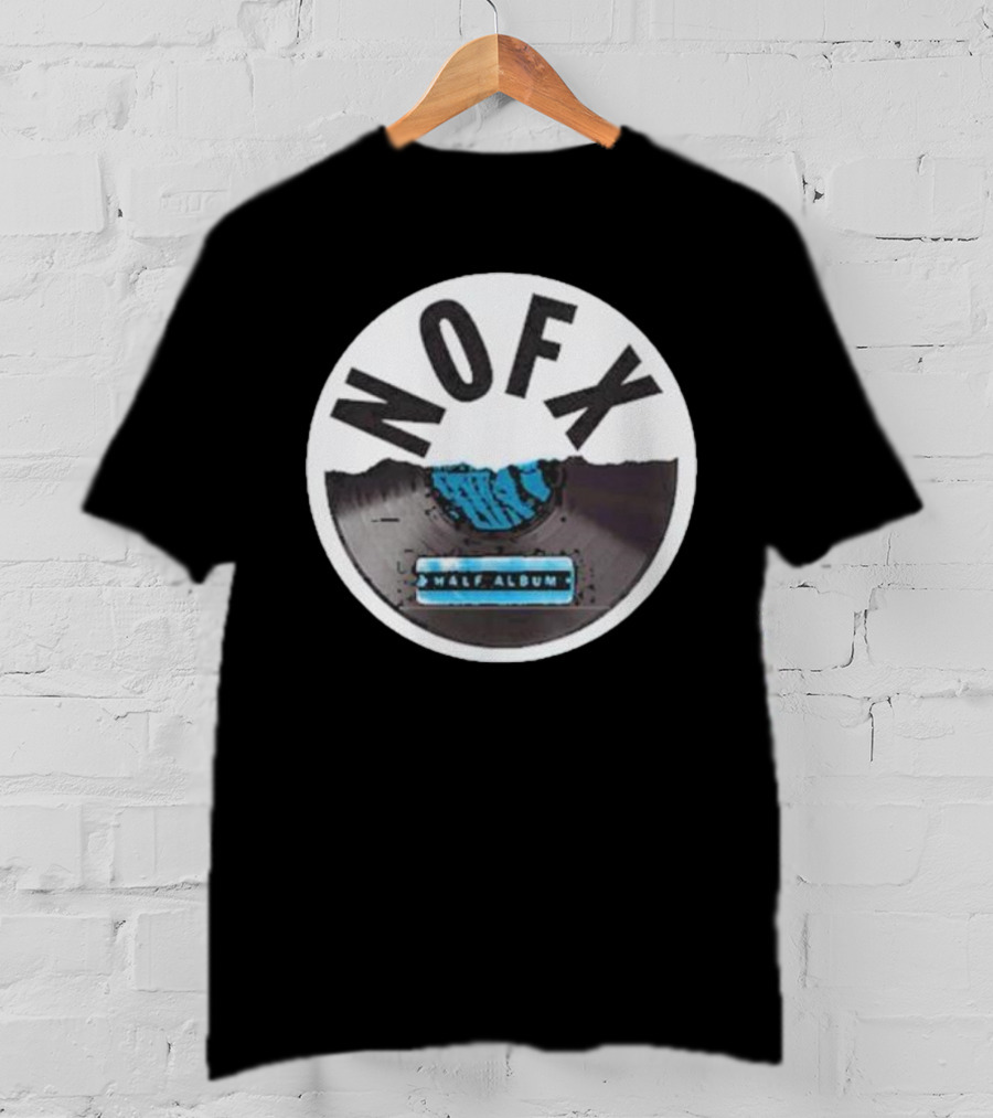 NOFX Half Album Vinyl Record T-Shirt
