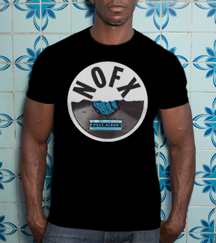 NOFX Half Album Vinyl Record T-Shirt
