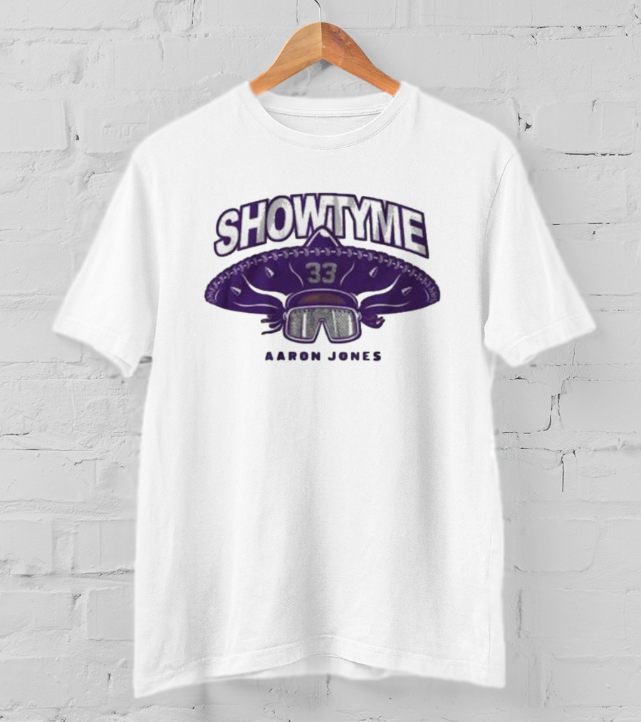 Showtyme 33 Aaron Jones Minnesota Sombrero Goggles T-Shirt