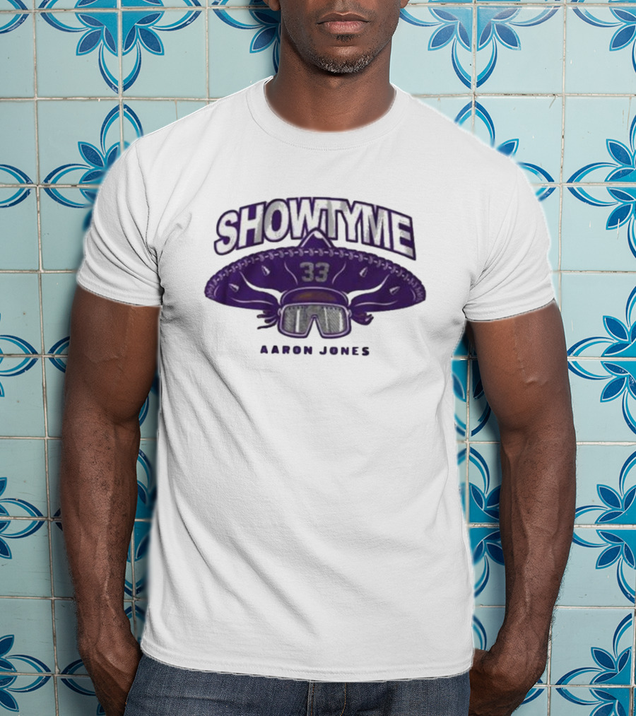 Showtyme 33 Aaron Jones Minnesota Sombrero Goggles T-Shirt