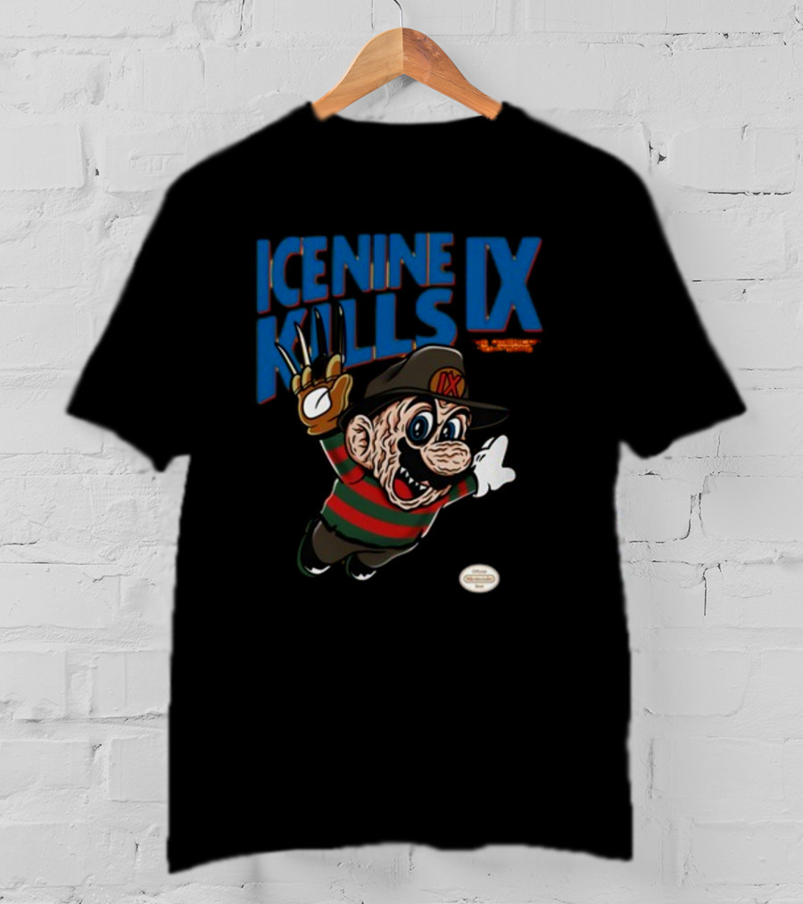 Ice Nine Kills IX The American Nightmare Freddy Krueger Mario Horror Mashup T-Shirt