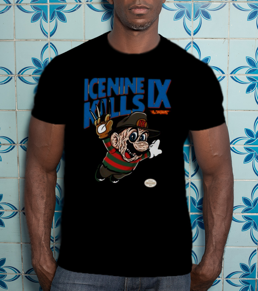 Ice Nine Kills IX The American Nightmare Freddy Krueger Mario Horror Mashup T-Shirt