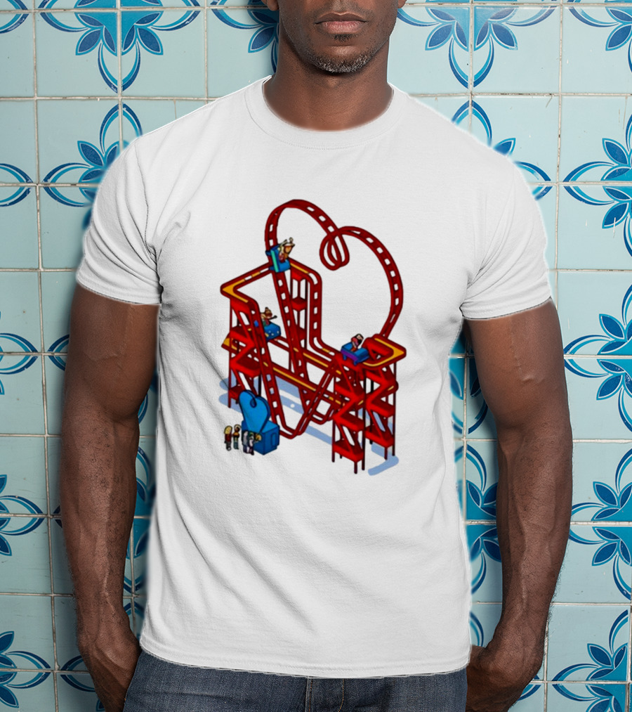 James Marriott Are We There Yet Roller Coaster Construction Fun Adventure T-Shirt