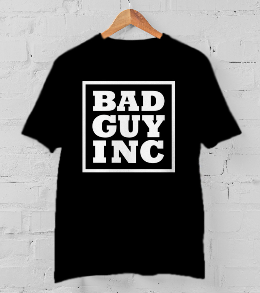 Bad Guy Inc Bold Square Logo Promotion T-Shirt