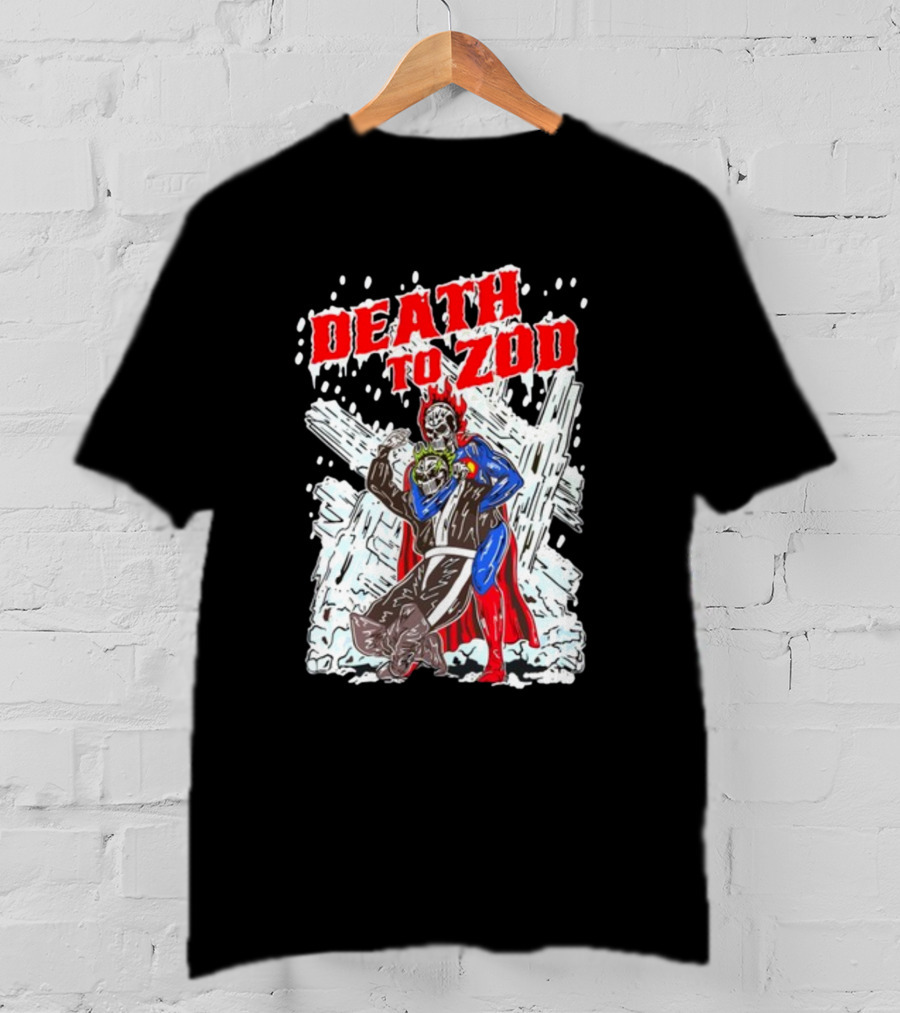 Death To Zod Battle Against Villain In Ice Fortress T-Shirt