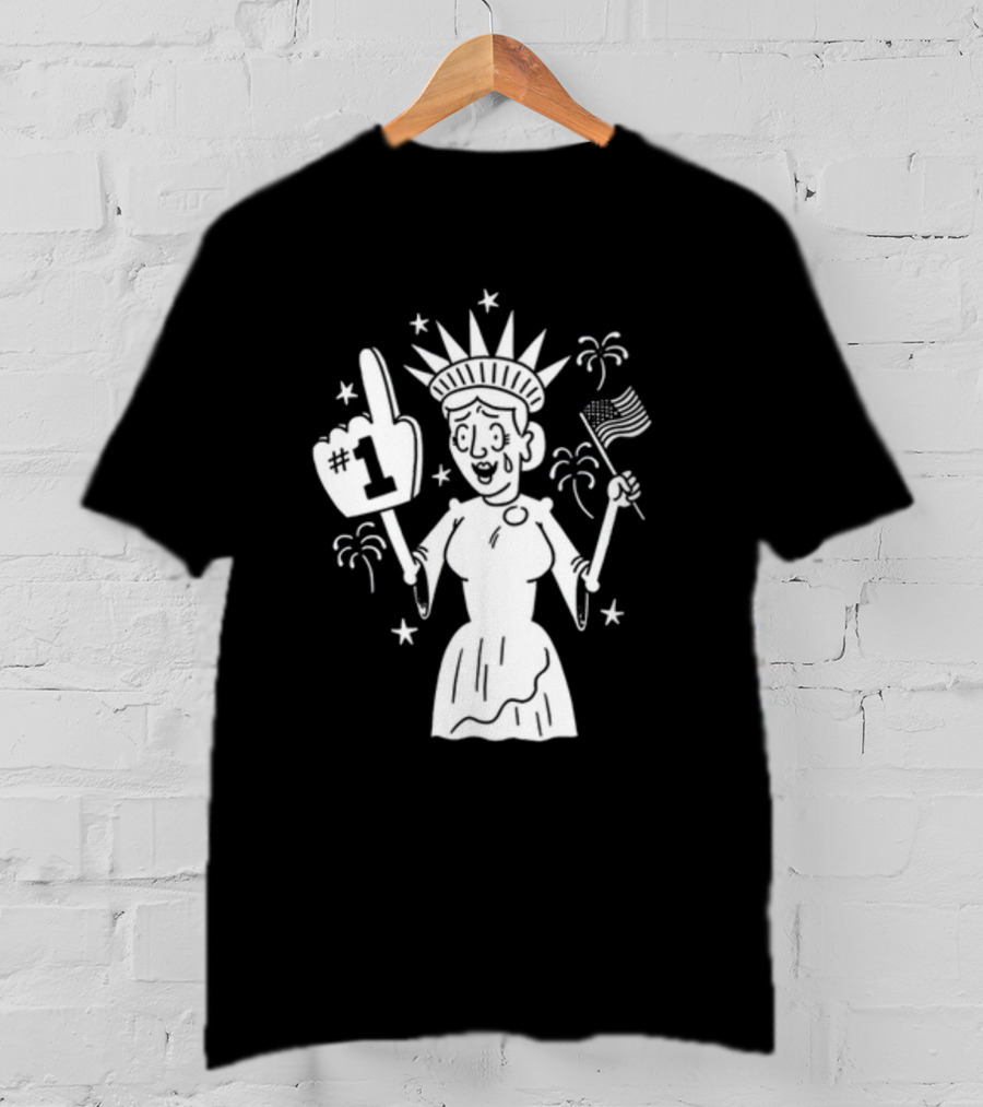 Lady Liberty Patriotic Joy Number One American T-Shirt