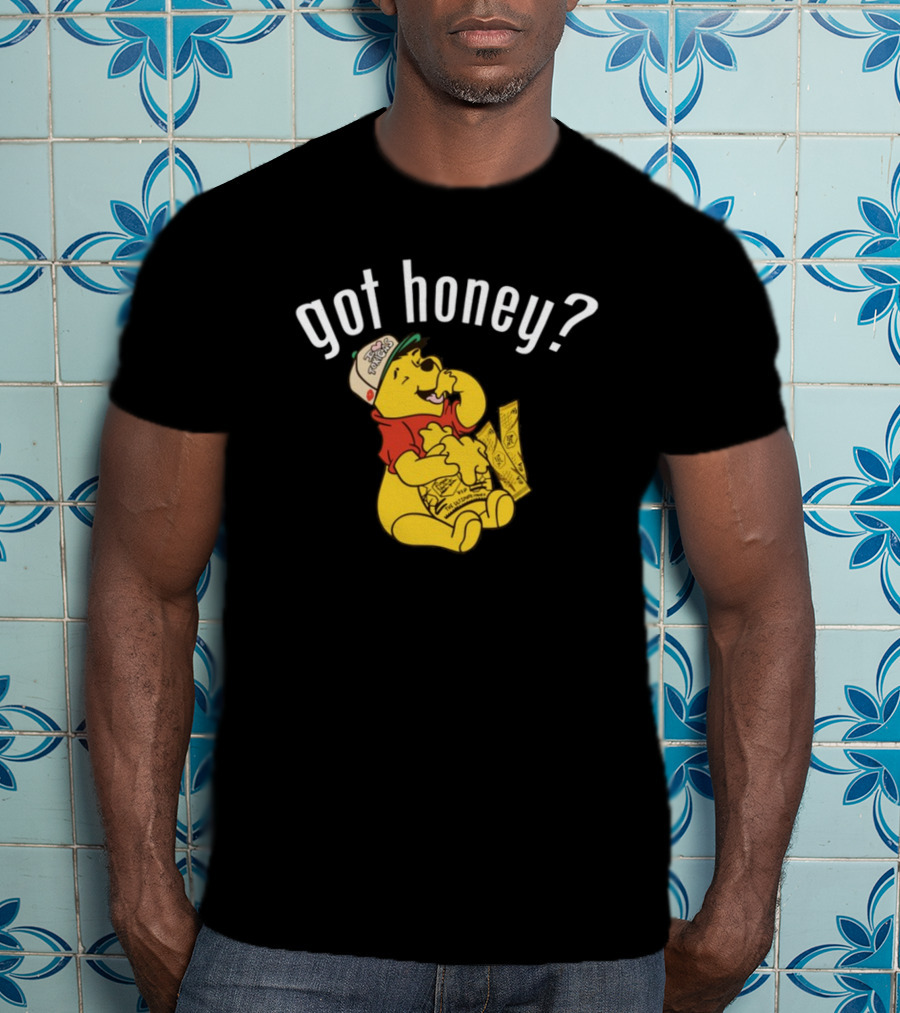 Got Honey Honey Mustard Parody With Bear And Three Strips T-Shirt