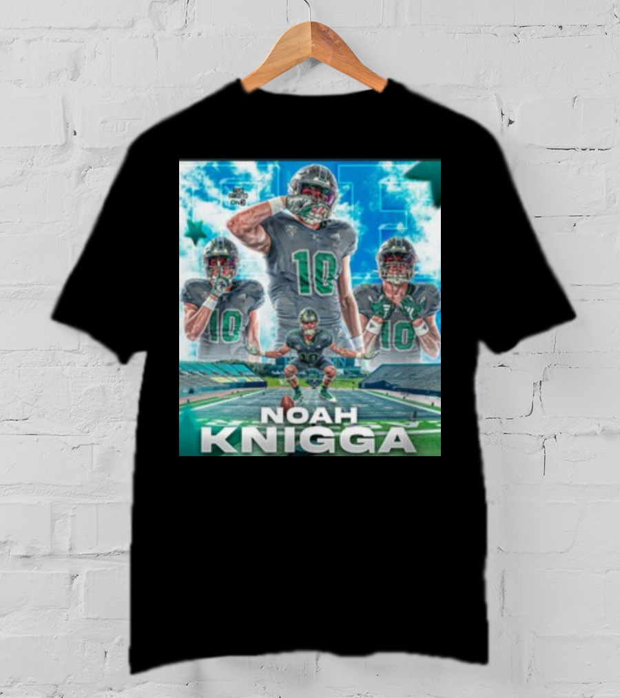 NOAH KNIGGA 10 Football Player On Field Performance Highlights T-Shirt