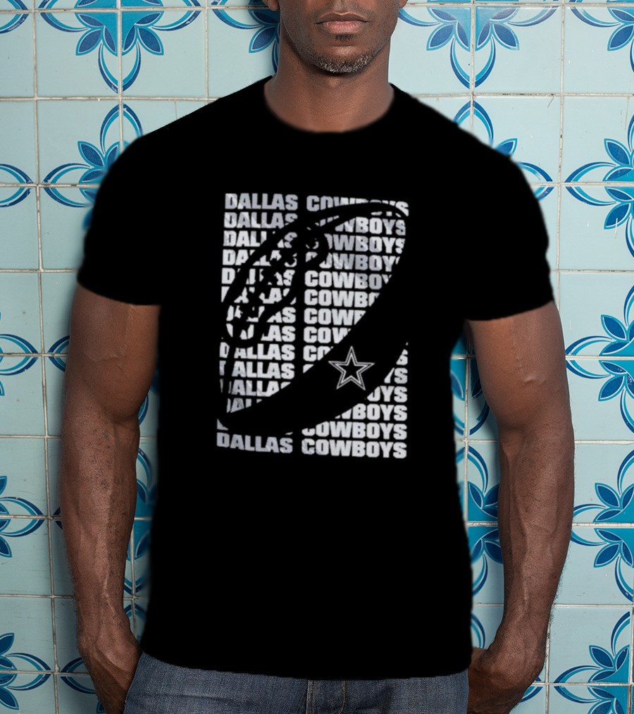 Dallas Cowboys Youth Football Star Logo Repeated T-Shirt