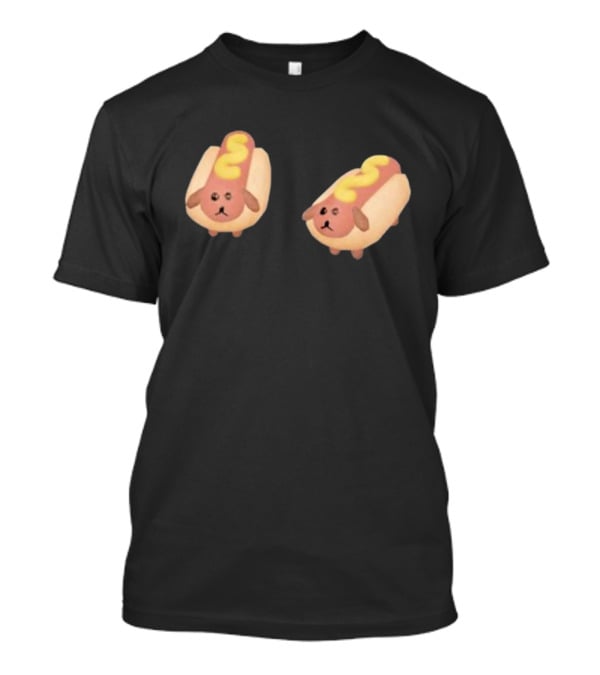 Double Hotdoggy Cute Puppy Snack T-Shirt