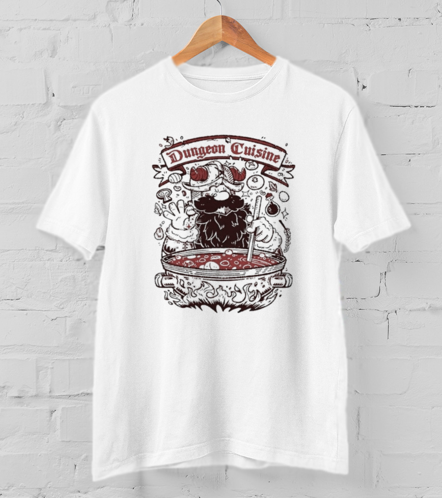 Dungeon Cuisine Devil Chef Brewing Magical Soup T-Shirt